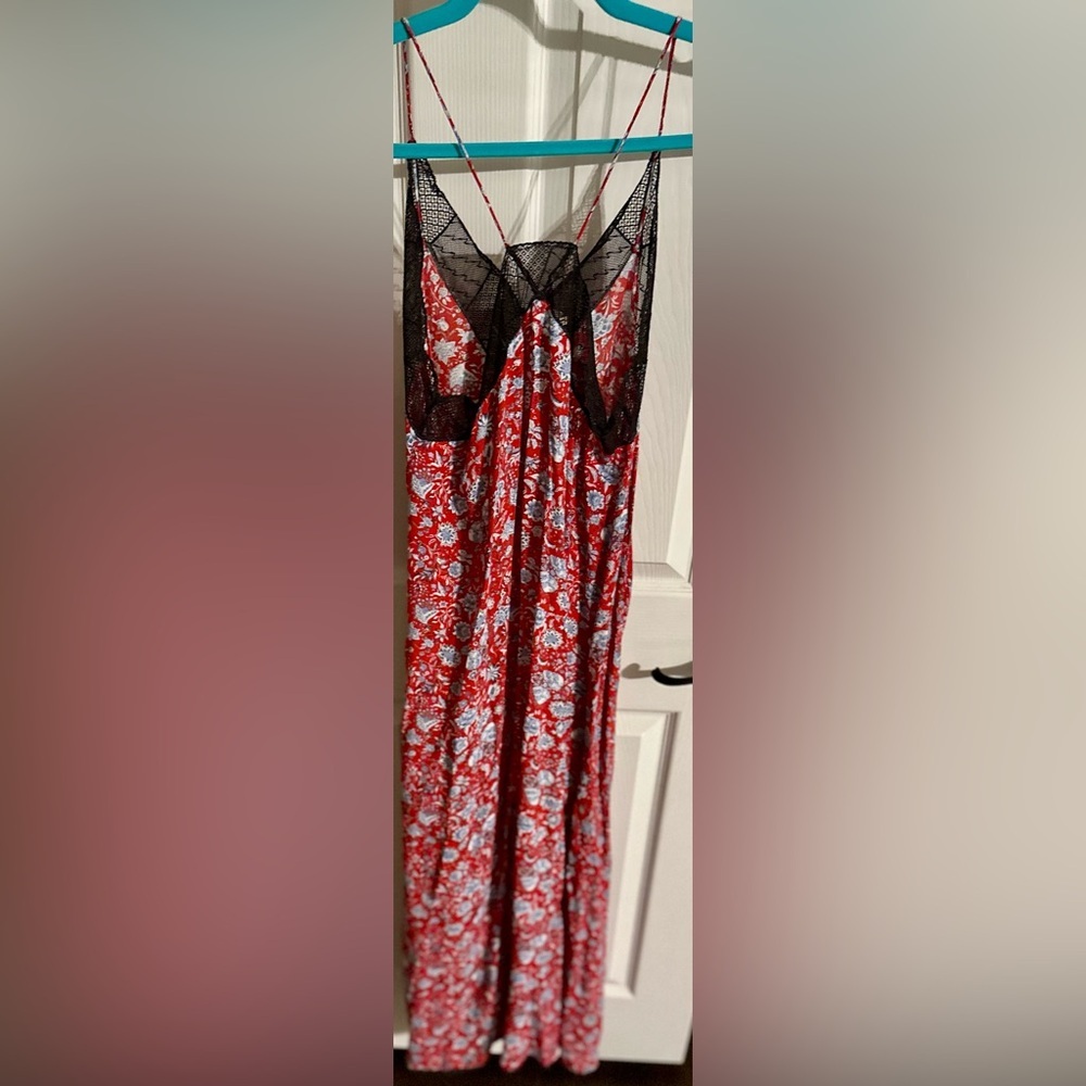 ‼️RARE‼️🎸ZADIG & VOLTAIRE🎸🔥NWOT🔥 FLORAL-PRINT HANDKERCHIEF-HEM DRESS— S - Picture 12 of 16